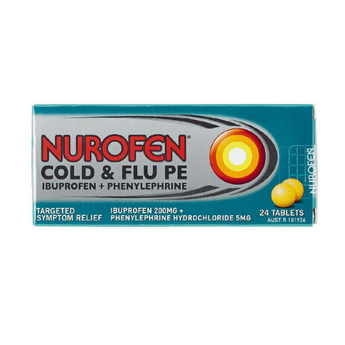 Nurofen Cold & Flu PE tablets 24s