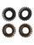 Mae Boxed Twirl Ties, Brown & Black, Set-of-4
