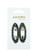 Mae One-Touch Clips, Oval Rhinestone Smoke, 2-Pack