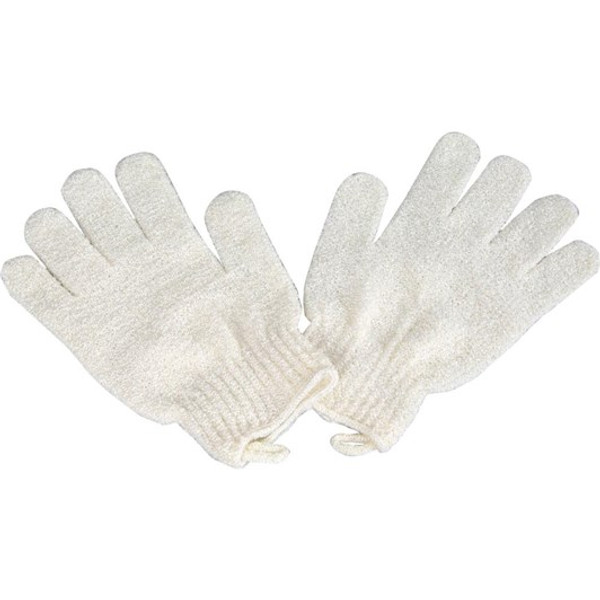 QVS Flax Exfoliating Gloves