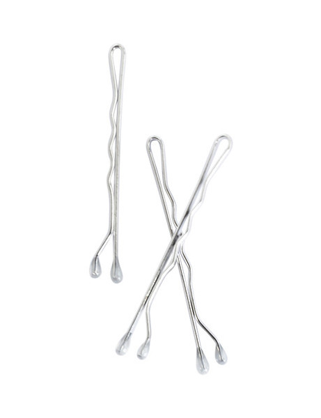 Mae Bobby Pins, 4.5cm, Silver, Set-of-80