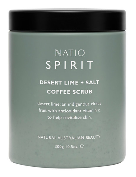 Natio Spirit Desert Lime & Salt Coffee Scrub, 300g