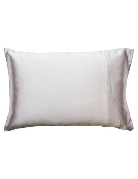 Simply Essential Satin Pillow Slip, Silver