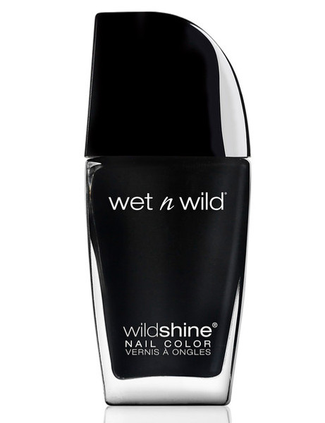 wet n wild Shine Nail Colour, Black Creme