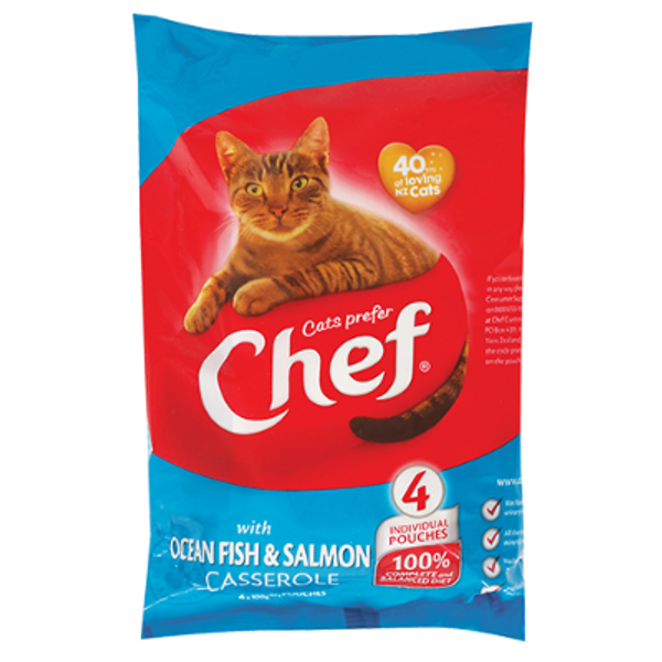 Chef Ocean Fish & Salmon Casserole Cat Food