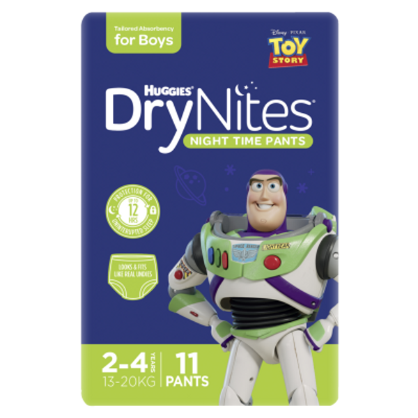 Huggies DryNites Night Time Pants Boys 13-20kg 2-4 Years