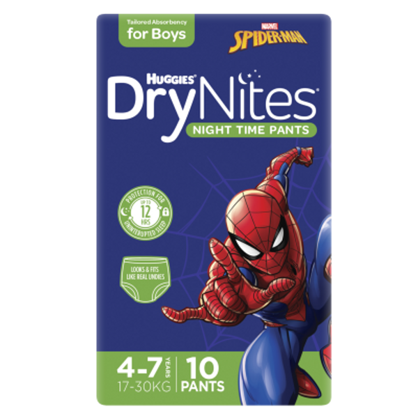 Huggies DryNites Night Time Pants Boys 17-30kg 4-6 Years