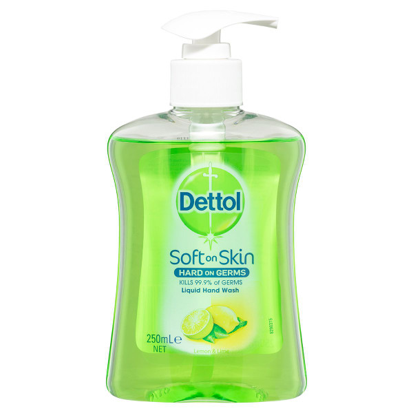 Dettol Liquid Hand Wash Pump 250ml - Lemon & Lime