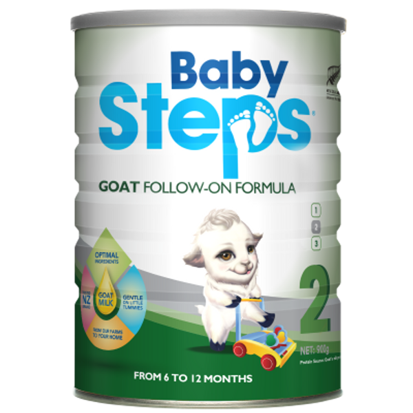 Baby Steps Stage 2 From 6 To 12 Months Follow-On Goat Formula 900g