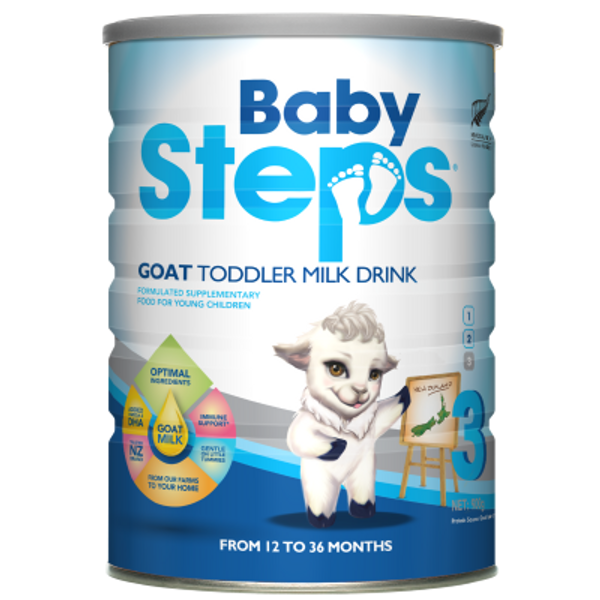 Baby Steps Stage 3 From 12 To 36 Months Goat Toddler Milk Drink 900g