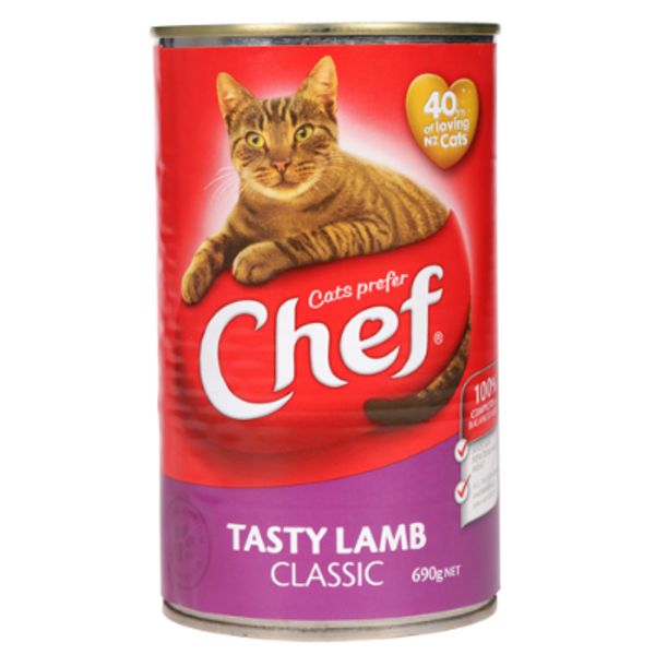 Chef Classic Tasty Lamb Cat Food 690g