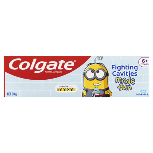 Colgate Kids Minions Mild Mint Gel Toothpaste 6+ Years 90g