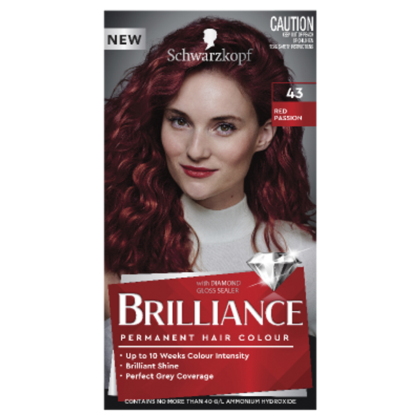 Schwarzkopf Brilliance 43 Red Passion Hair Colour 143ml