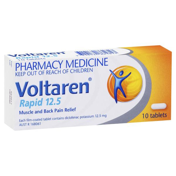 Voltaren Rapid 12.5 Tablets 10 Pack