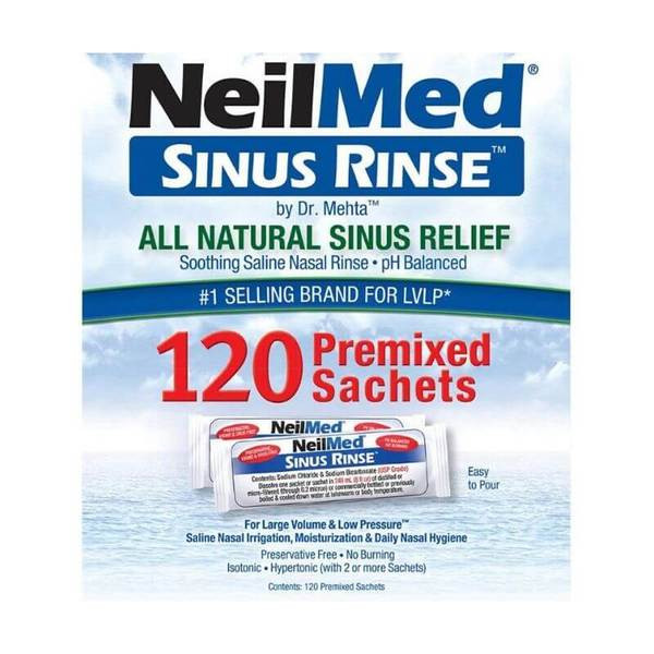 Neilmed Sinus Rinse Refill 120 Premixed Sachets