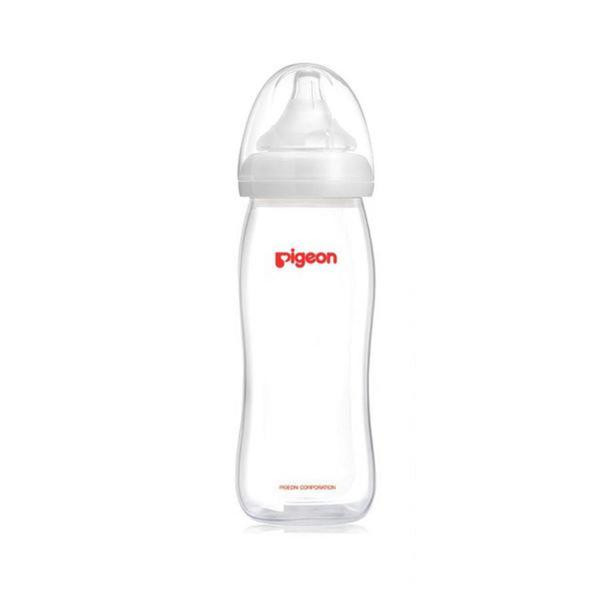 Pigeon SofTouch Peristaltic Plus Wide Neck Nursing Bottle PP 330ml L
