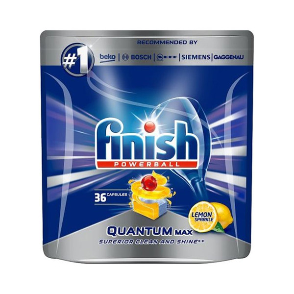 Finish Quantum Max Dishwasher Tablets Lemon 36Pk