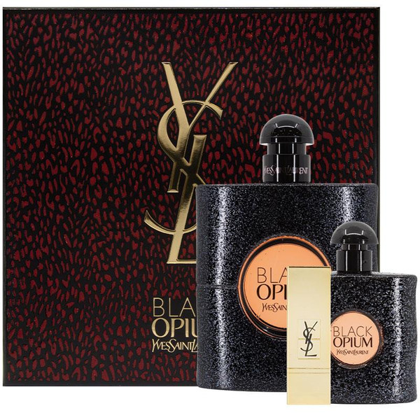 Yves Saint Laurent Opium Black Eau De Parfum 90Ml 3 Piece Set