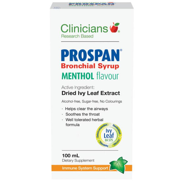 Clinicians Prospan Menthol Syrup 100Ml