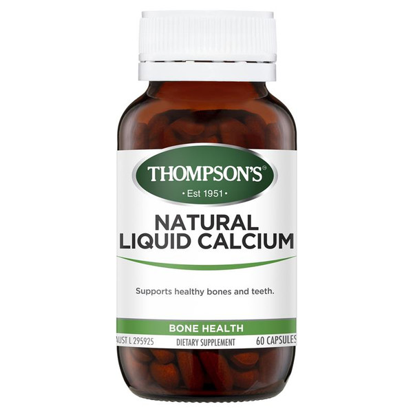 Thompsons Natural Liquid Calcium 60 Capsules