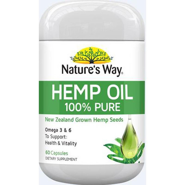 Nature'S Way Superfood Hemp Seed Oil 60 Tablets