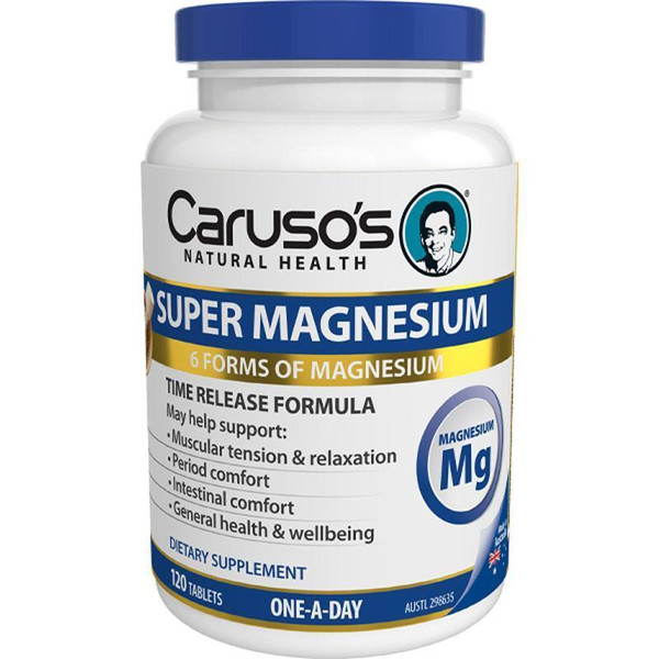 Carusos Natural Health Super Magnesium 120 Tablets