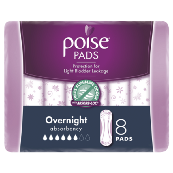 Poise Overnight Incontinence Pads