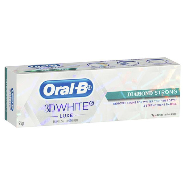 Oral B 3D White Luxe Diamond Strong Toothpaste 95G
