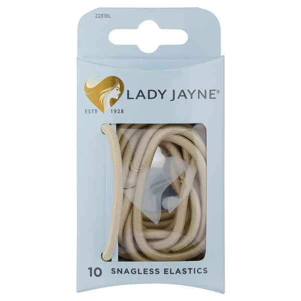 Lady Jayne 2281Bl Elastics Snagless Blonde 10 Pack