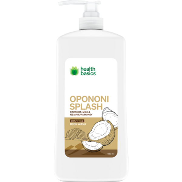 Health Basics Opononi Splash Soap Free Body Wash 950ml