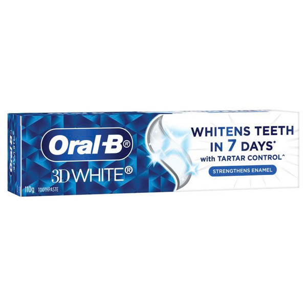 Oral-B 3D White Toothpaste Strengthens Enamel 110g