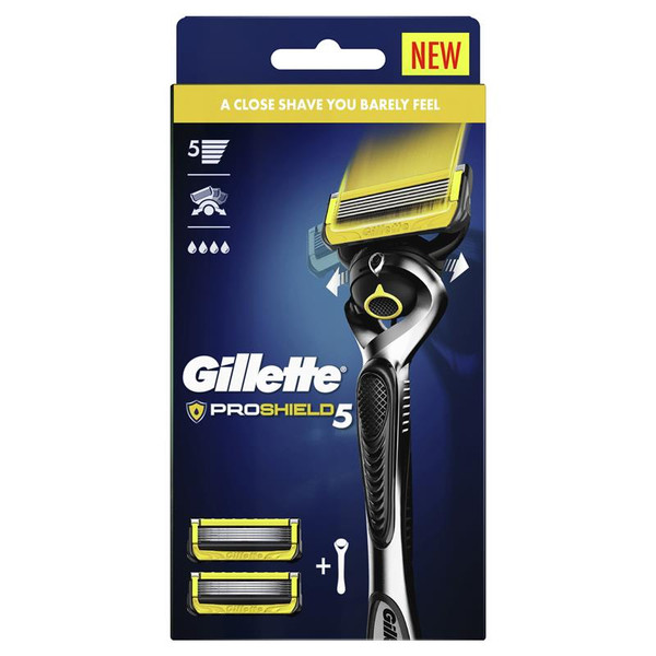Gillette ProShield 5 Razor And 2 Cartridges 1pk