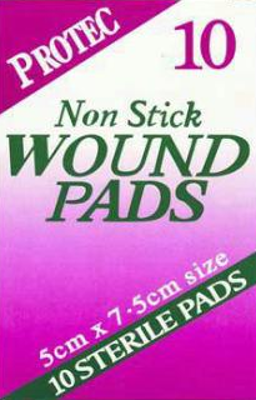 Protec Non Stick Wound Pads 10pk