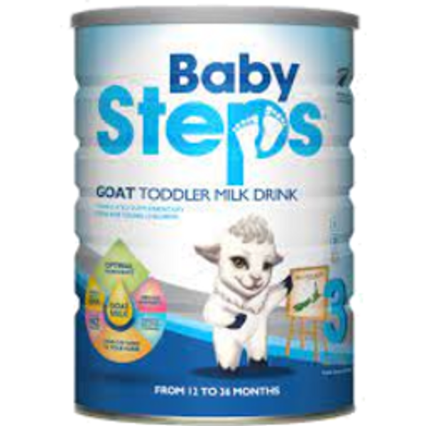baby steps goat milk stage 3baby steps goat milk stage 3 toddler milk drink from 12-36 months900g