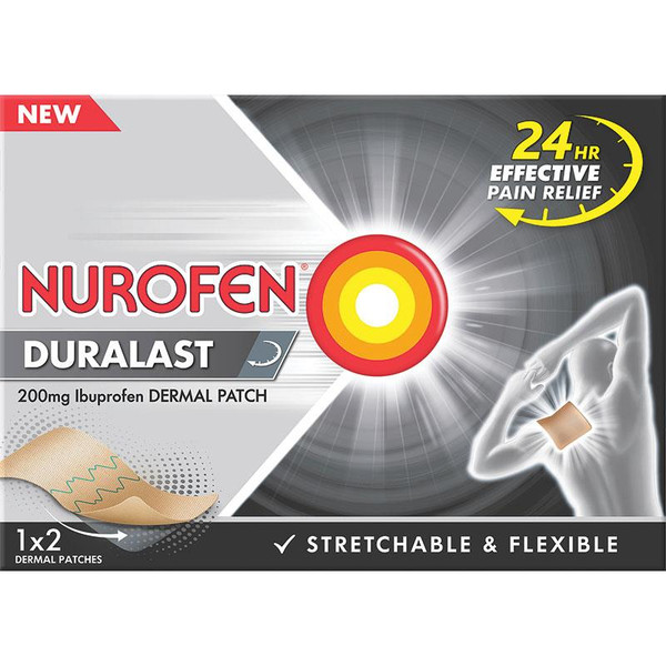 nurofen duralastnurofen duralast ibuprofen medicated dermal patch2pack