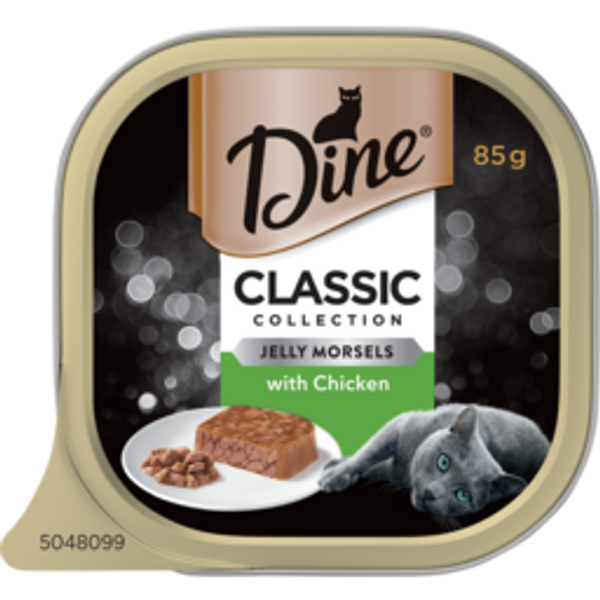 dine classic collectiondine classic collection wet cat food morsels in jelly with chicken85g