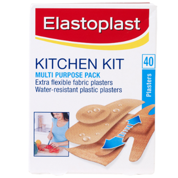 Elastoplast Kitchen Kit Multi Purpose Plastic&Fabric Plasters