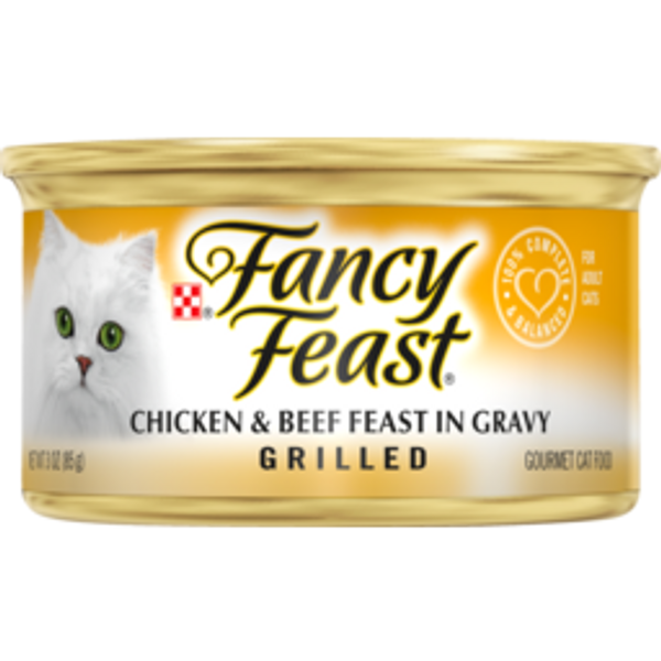 PURINA FANCY FEAST GRILLED PET FOOD CHICKEN BEEF 85g