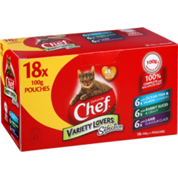 chefchef cat food variety lovers18pack