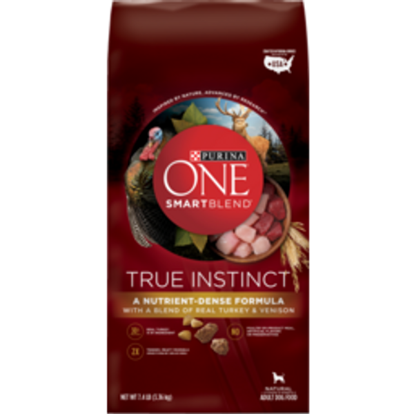 purina onepurina one dry dog food true instincts turkey venison3.36kg