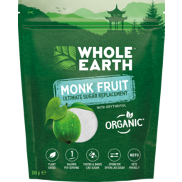 whole earthwhole earth sugar substitute monk fruit sweetener granules200g