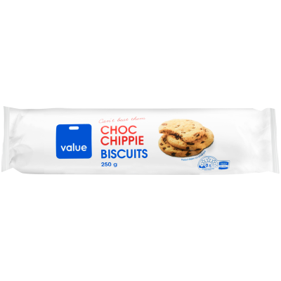 Value Choc Chip Biscuits 250g