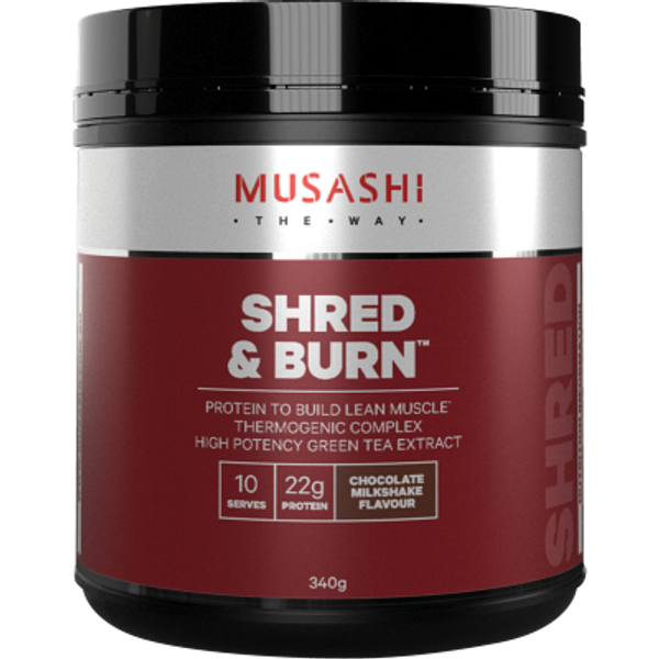 Musashi Shred & Burn Chocolate Milkshake Flavour Powder