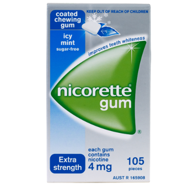 Nicorette Gum Icy Mint Extra Strength 4mg