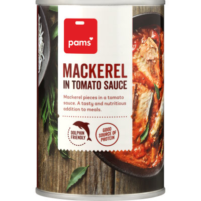 Pams Mackerel In Tomato Sauce 425g SPOIL.co.nz