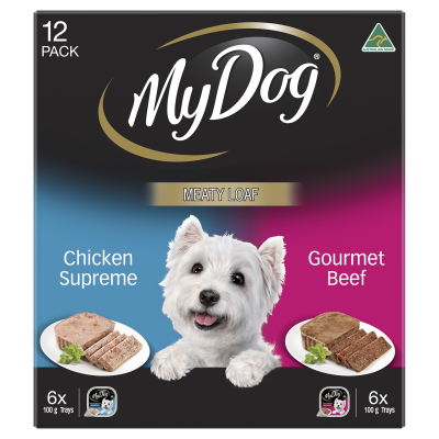 My Dog Chicken Supreme & Gourmet Beef Meaty Loaf Dog Food