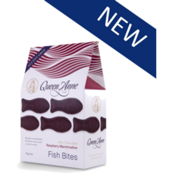 queen annequeen anne marshmallow fish chocolate raspberry170g