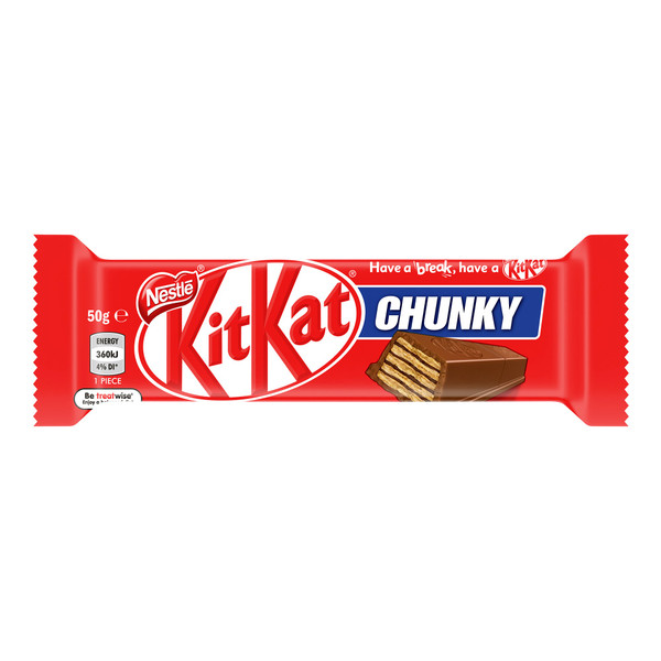 Nestle KitKat Chunky Milk Chocolate Bar 50g