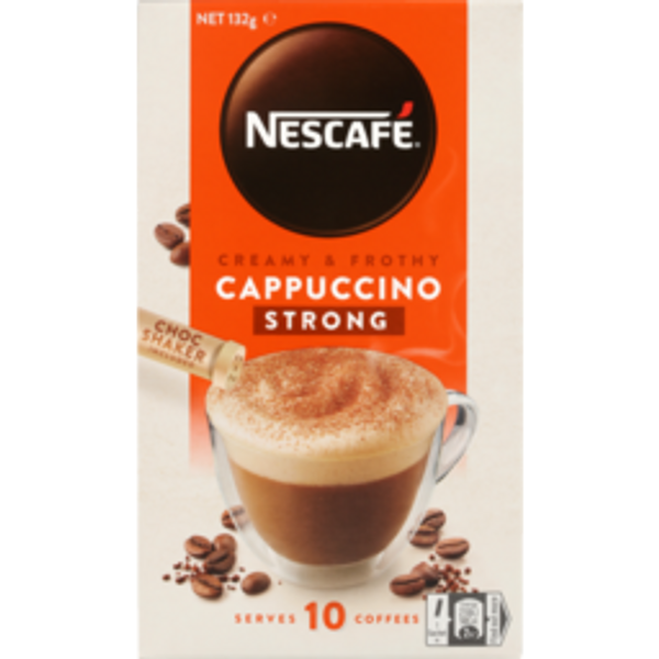 nescafe cafe menunescafe cafe menu coffee mix cappuccino strong 125g10 sachets