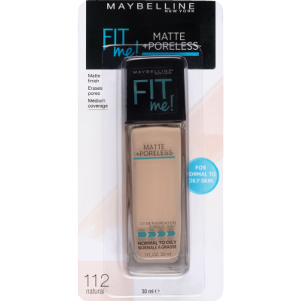 Maybelline Fit Me 112 Natural Matte & Poreless Foundation